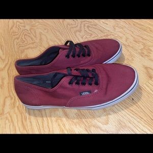 Burgundy Vans
